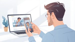 customer recording a video testimonial using video testimonial tools